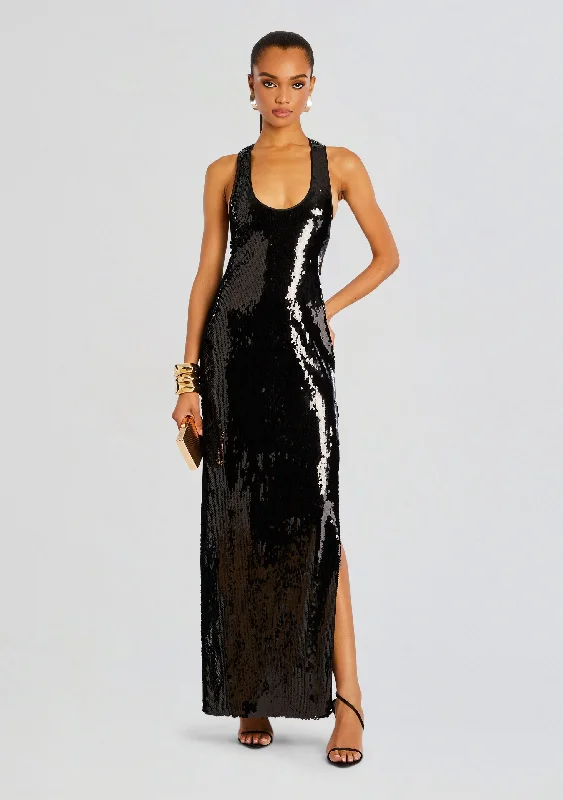 Bodycon chiffon dress-Bella Sequin Dress