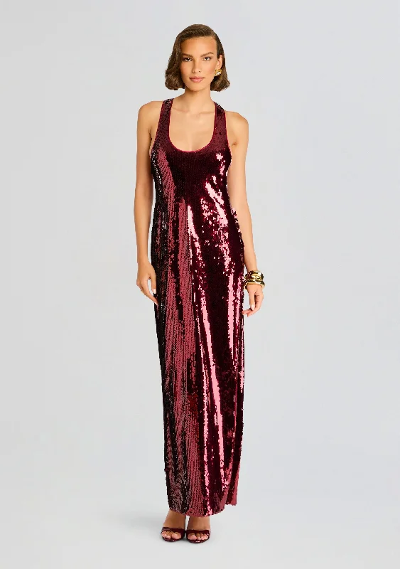 Polka dot evening dress-Bella Sequin Dress