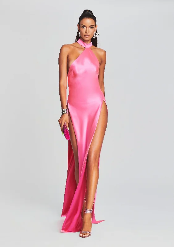 Satin party dress-Jagger Dress