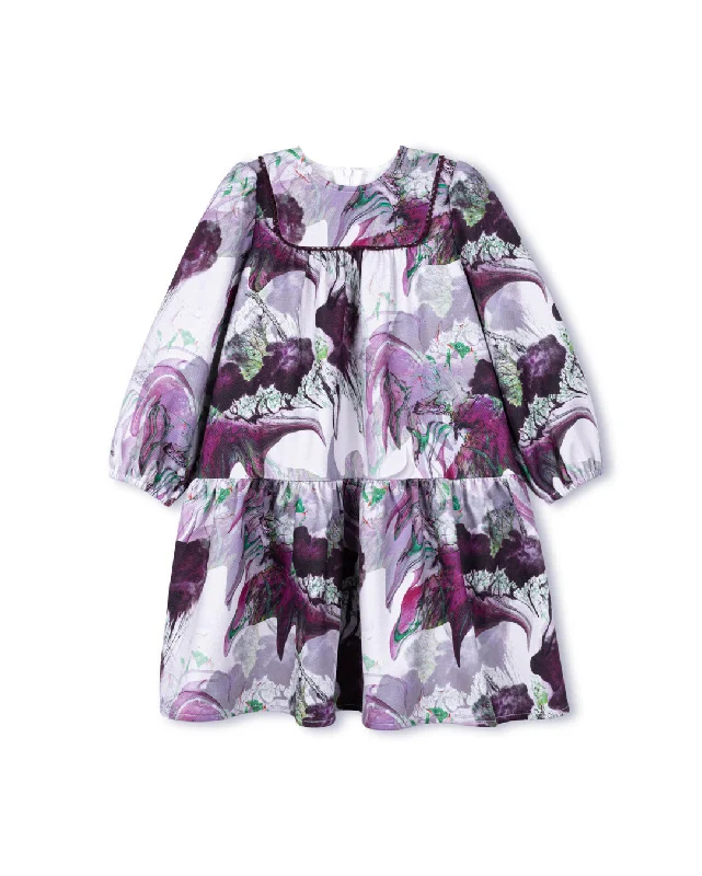 Smocked party dress-Adam - Floral Scuba Stretch Dress