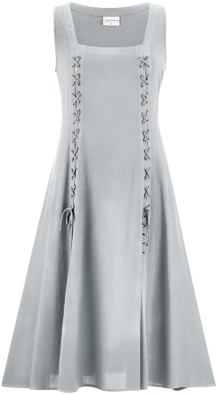 Off-shoulder tulle dress-Amelia Maxi Overdress Limited Edition Silver Pewter