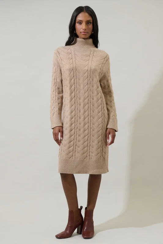 Tiered party dress-Aspen Sweater Dress