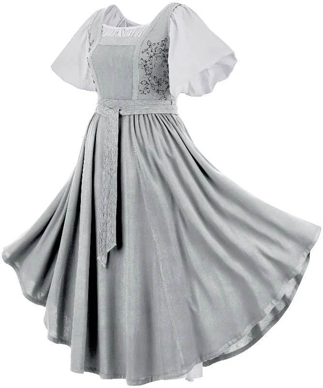 Pleated skater dress-Belle Maxi Set Limited Edition Silver Pewter