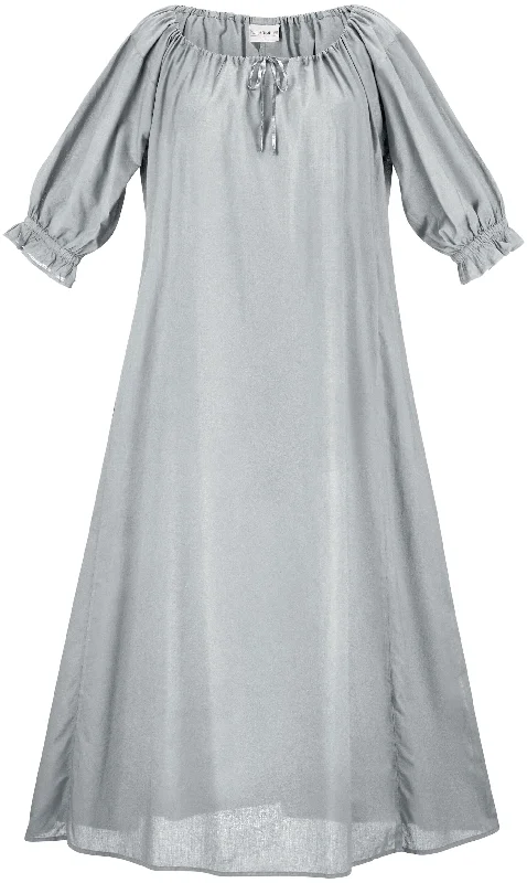 Fringe skater dress-Brigid Maxi Chemise Limited Edition Silver Pewter