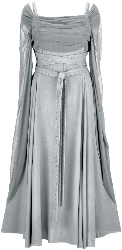 Velvet skater dress-Demeter Maxi Limited Edition Silver Pewter