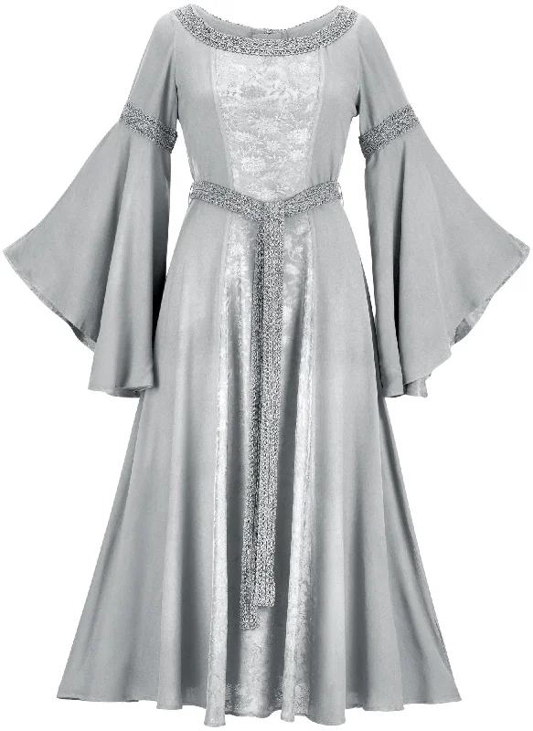 Lace skater dress-Eowyn Maxi Limited Edition Silver Pewter