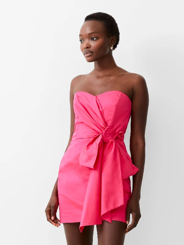 Velvet skater dress-Florida Summer Strapless Dress