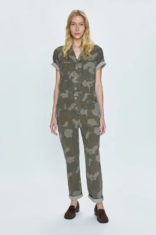 Smocked skater dress-Grover Jumpsuit - Camo