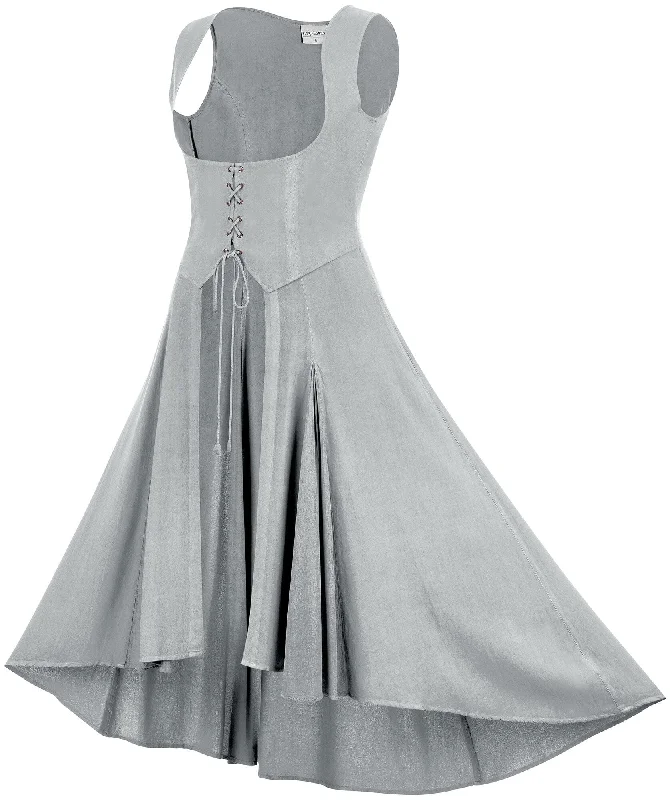 One-shoulder party dress-Juniper Maxi Overdress Limited Edition Silver Pewter