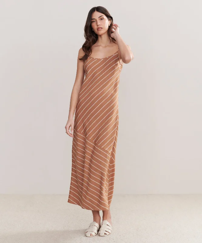 Long sleeve silk dress-Kendall Slip Dress