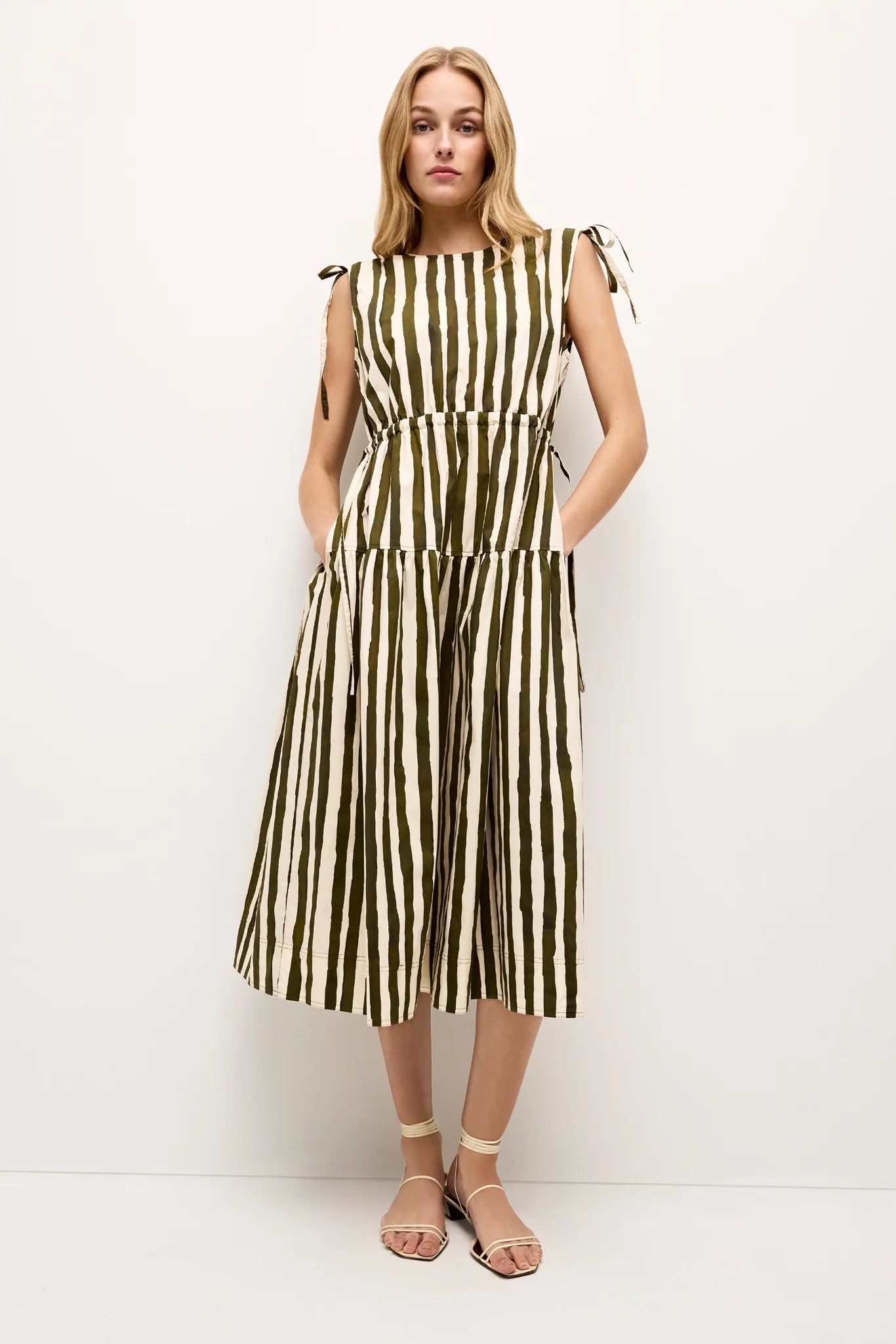 Striped party dress-Marie Oliver Elenora Dress