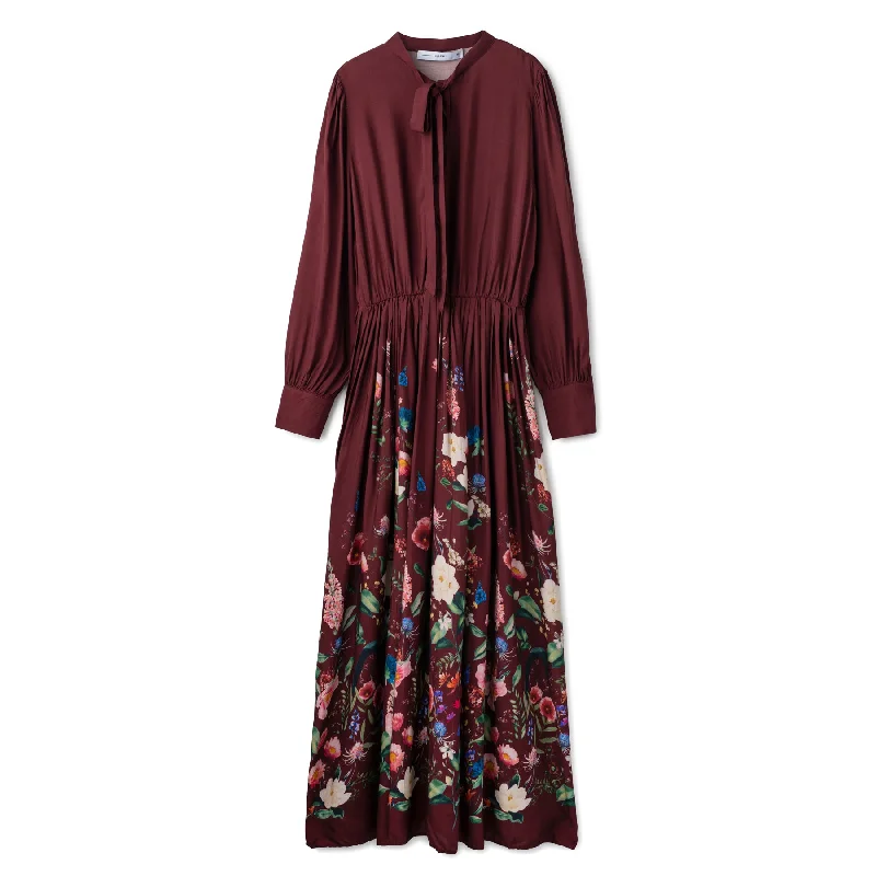 Velvet party dress-Perfect Dress In: Burgundy