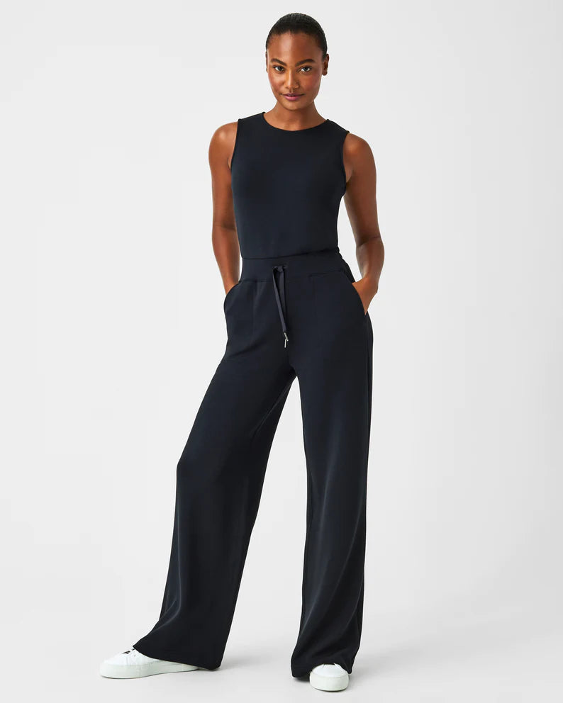 Ruched party dress-Spanx AirEssentials Very Black Jumpsuit