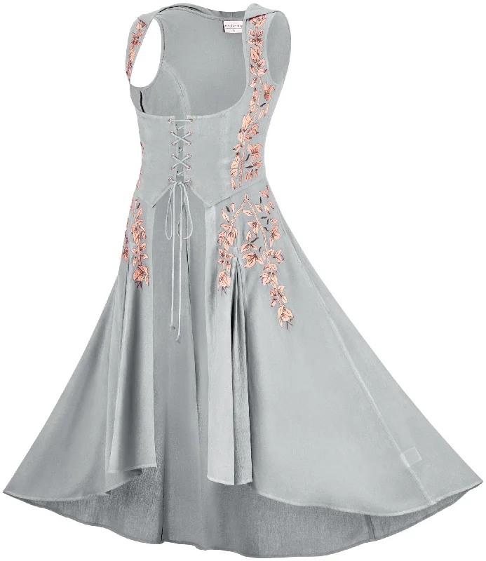 Ruched skater dress-Tauriel Maxi Overdress Limited Edition Silver Pewter