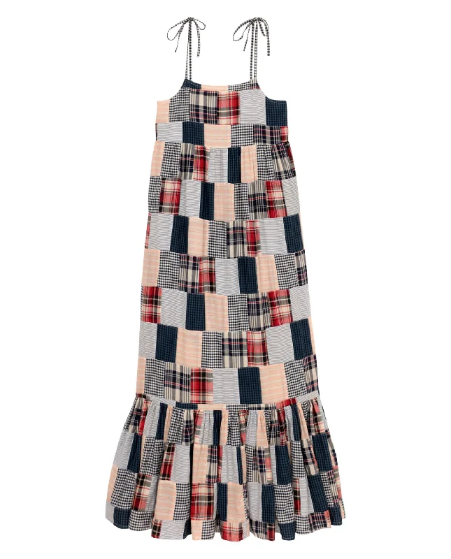 Tiered skater dress-The Dainty Dress. -- Mixed Patchwork