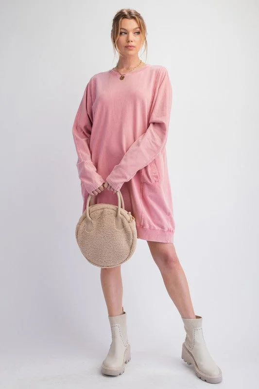 Ruched party dress-Weekend Sweatshirt Dress