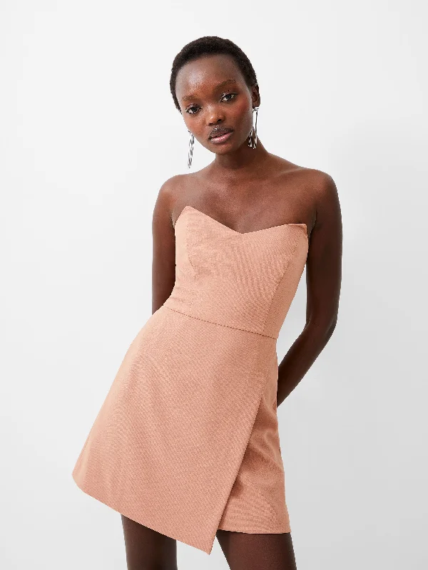 Velvet party dress-Whisper Strapless Envelope Dress